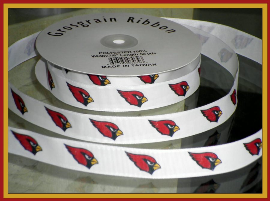 Arizona Cardinals Inspired Grosgrain Ribbon