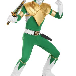 Authentic Adult Power Rangers Green Ranger Costume