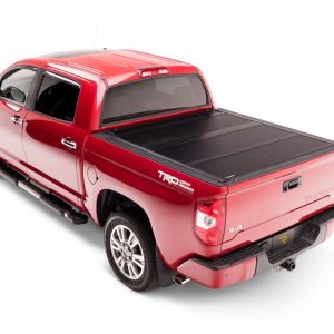 BAK 226446 BAKFLIP G2, Hard Folding; 2 Folds/ 3 Panels; Front Hinge Allows Entire Tonneau To Flip Up When Folded; Gloss Black; Aluminum; Lockable Using Tailgate Handle Lock