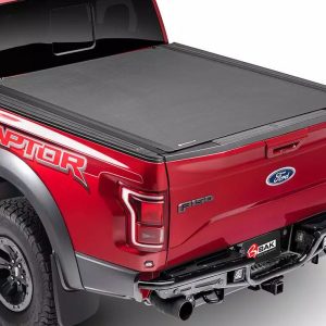 BAK 80307 RX4S 04-14 F150 6.7, Hard Roll Up; Low Profile; Matte Black; Aluminum With Vinyl Top Cover; Non-Lockable; With T-Slot Rails