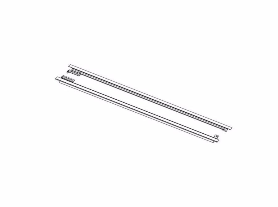 BAK RAILS-772409T BAK RAIL ASSEMBLY SET MODEL 0, For BAKFlip F1 Tonneau Covers; With Two Inner Rails/ Two Outer Rails/ Mounting Plate/ Spring Actuators/ Locking Levers/ Two Spacer Shims/ 8 Angle Shims