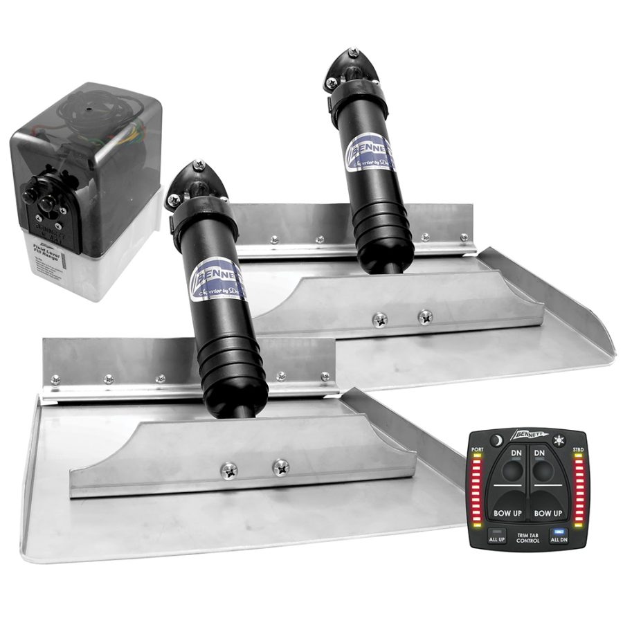 BENNETT MARINE 1212OBI BENNETT 12X12 HYDRAULIC TRIM TAB SYSTEM W/ONE BOX INDICATION