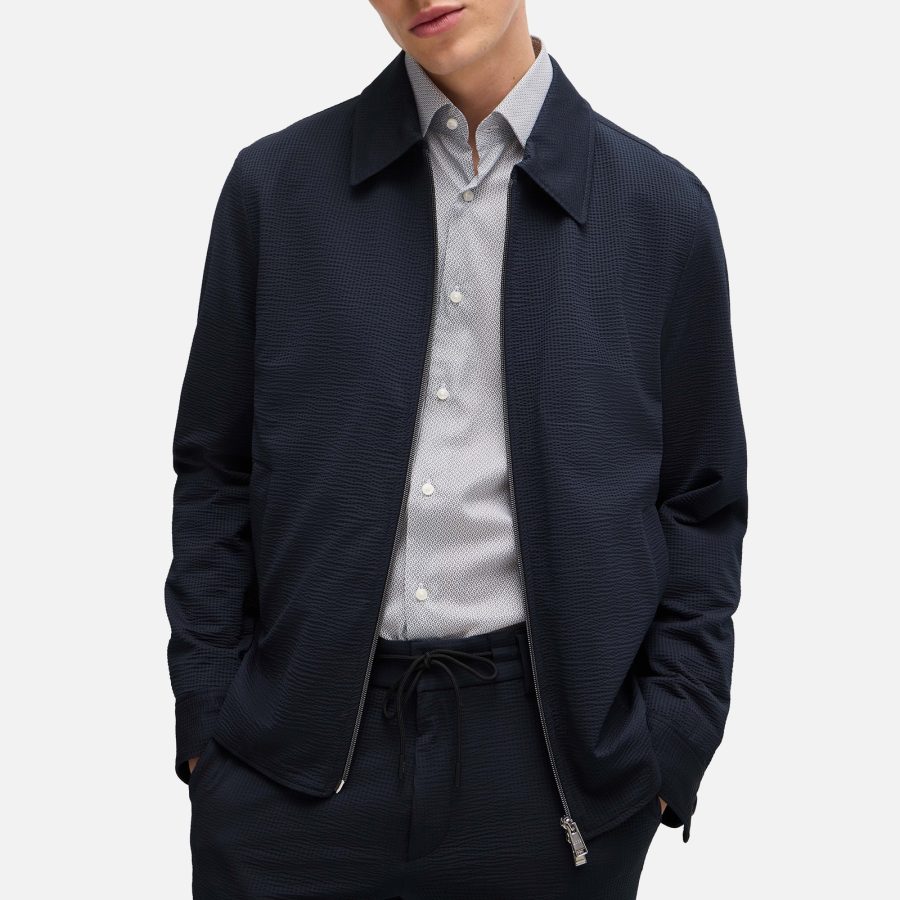 BOSS Black P-Hanry Seersucker Jacket - S