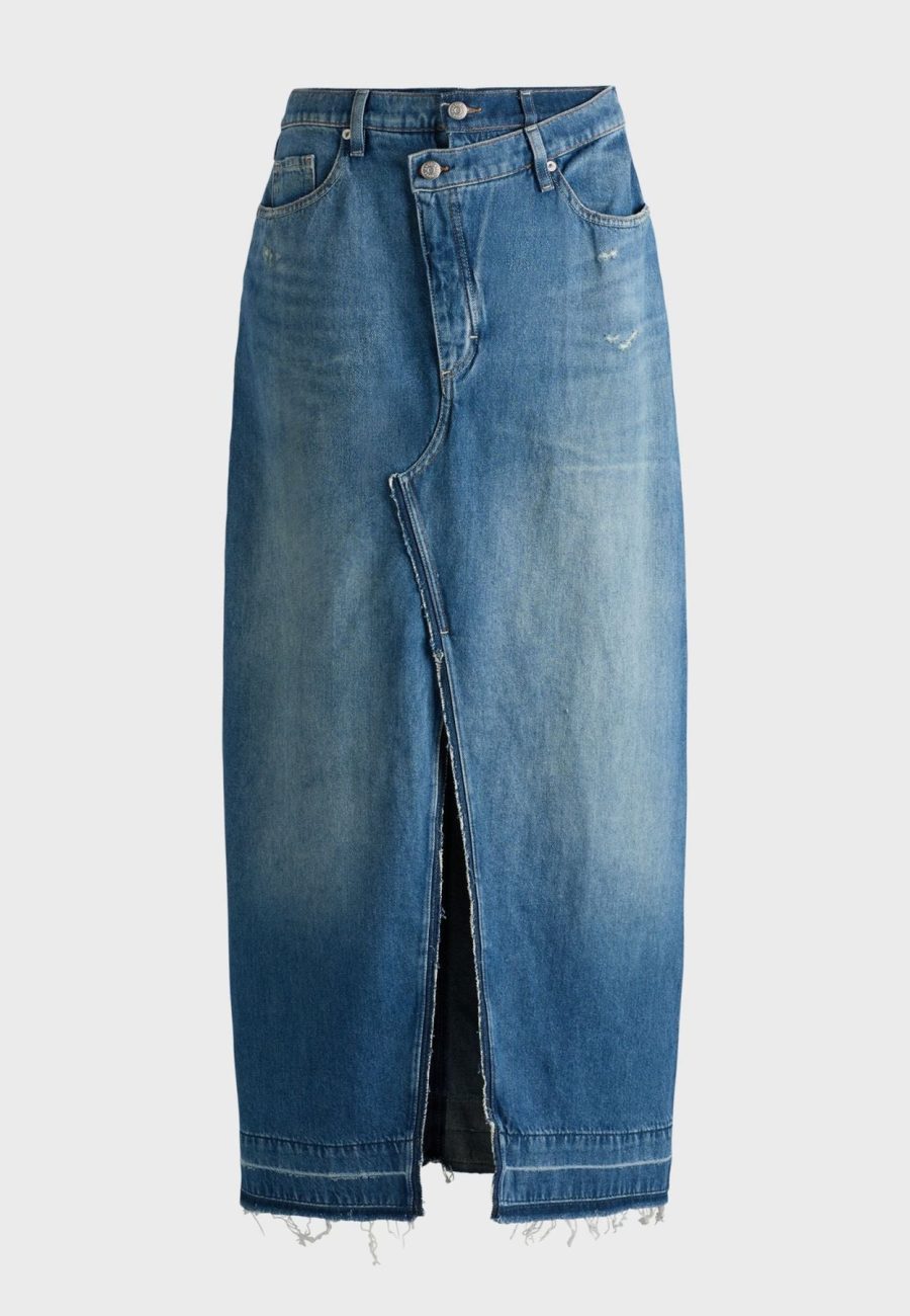 BOSS C_LONG DENIM SKIRT