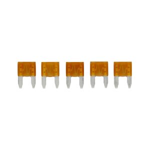 BUSSMANN BP/ATM-5-RP FUSE, Tan Blade; ATM; 5 Amp; Pack Of 5; With English/ Spanish/ French Language Blister Packaging