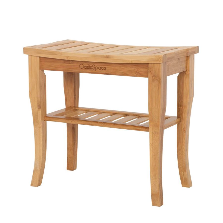 Bamboo - 250LBS Capacity 19" Shower Bench