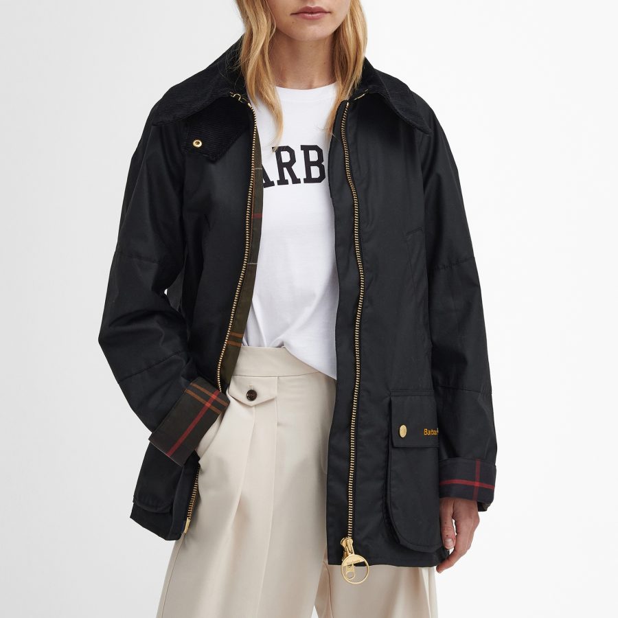 Barbour Allerston Waxed Cotton Jacket - UK 6