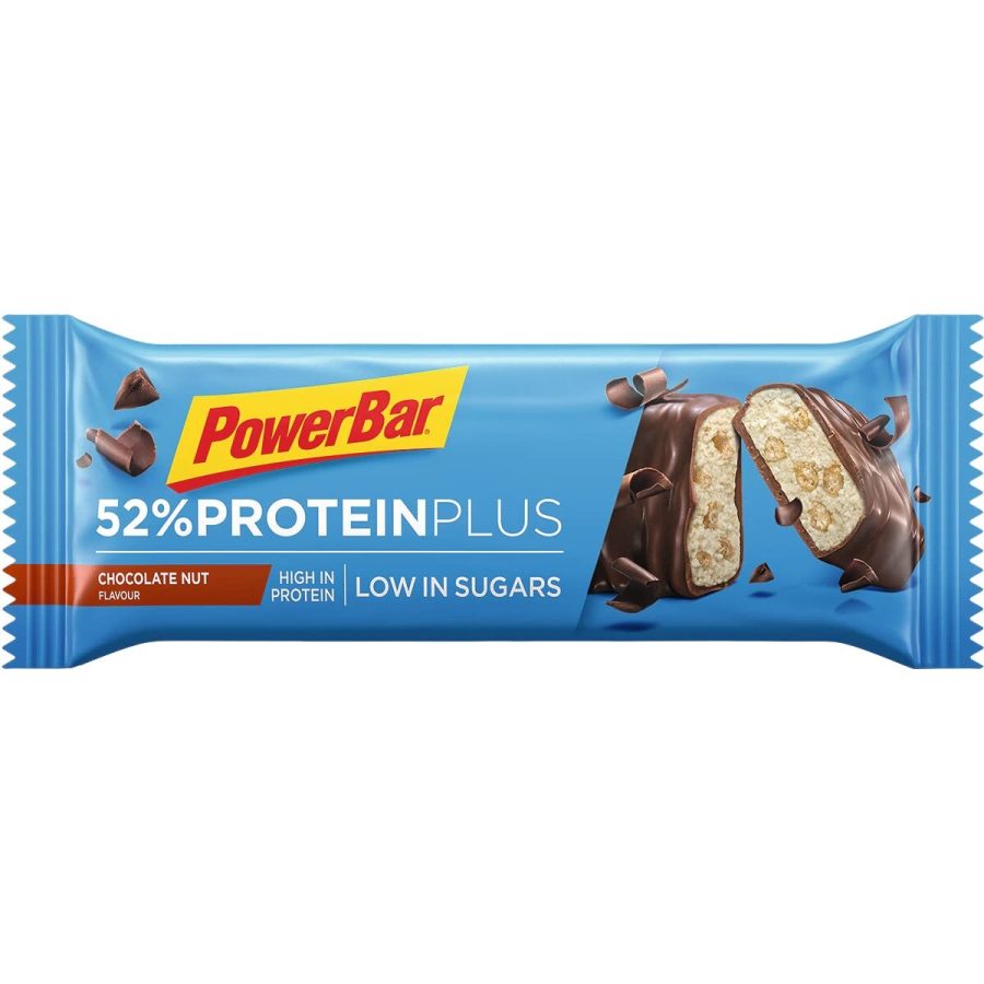 Bars PowerBar 52% ProteinPlus Low Sugar Chocolate Nut (x20)