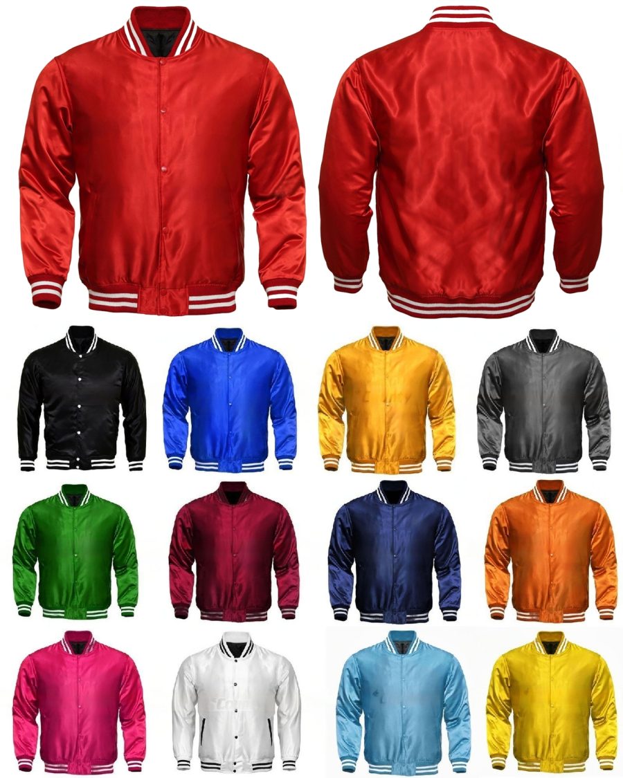 Baseball Letterman Varsity Jacket Letterman Jacket Satin Jacket Sports Wear