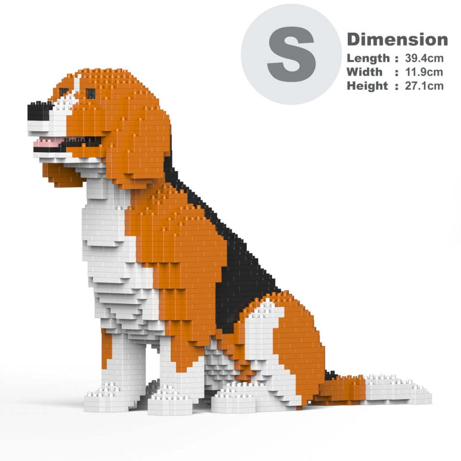 Beagle Dog Sculpture (JEKCA Lego Brick) DIY Kit