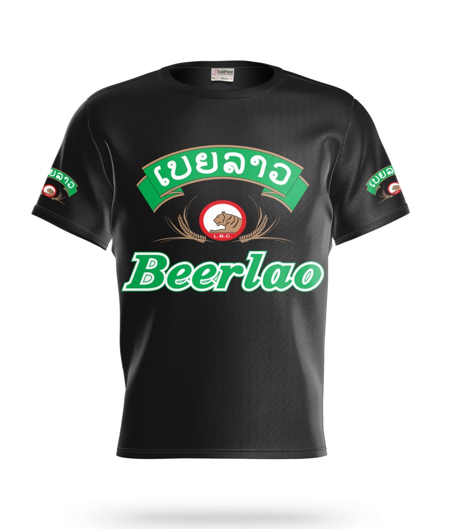 Beerlao Beer Black T-Shirt, High Quality, Gift Beer Shirt