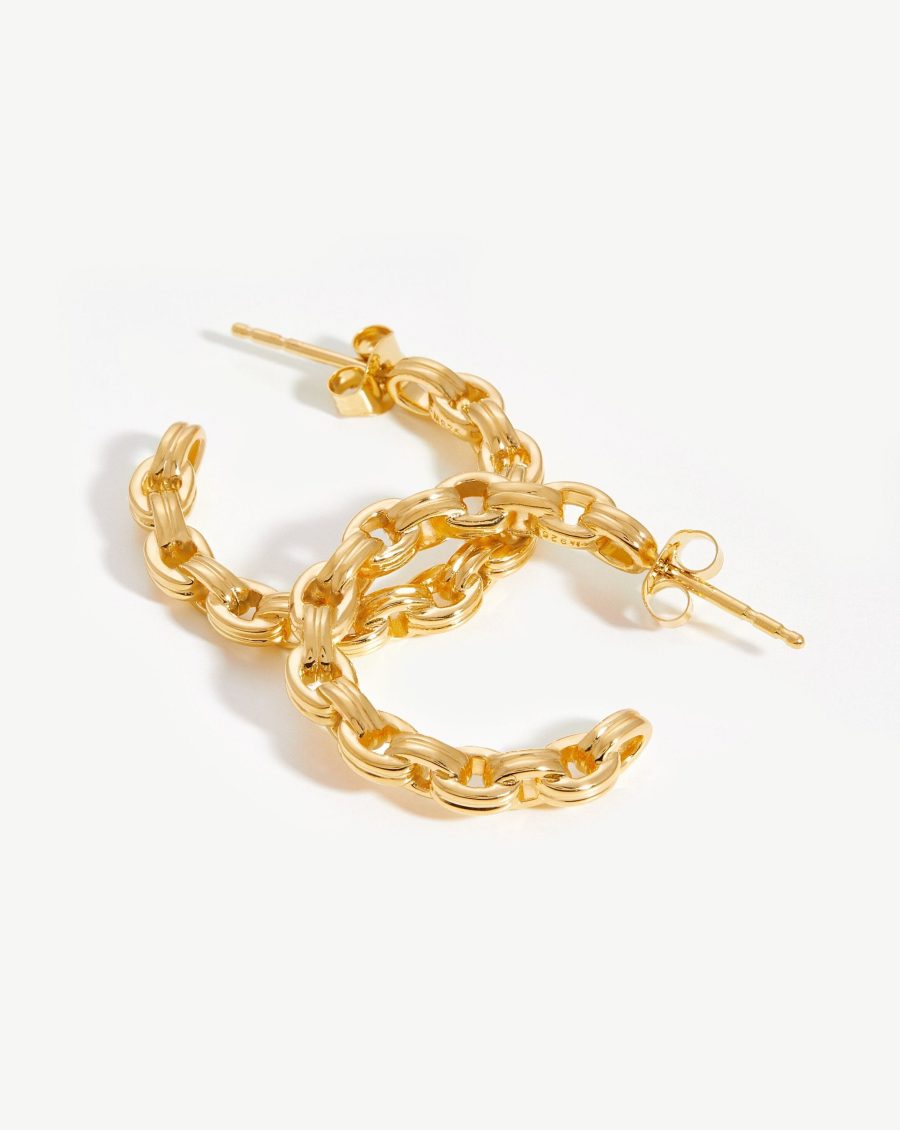 Bond Hoop Earrings | 18k Gold Vermeil