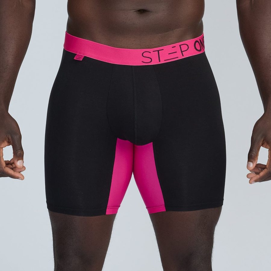 Boxer Brief - Black & Pink