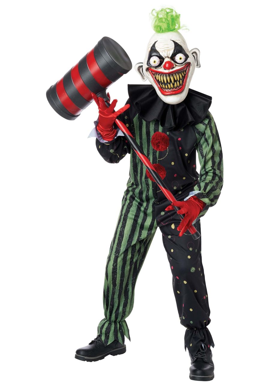 Boy's Crazy Eyed Clown Costume