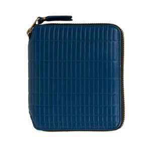 Brick Full Zip Around Wallet in Blue