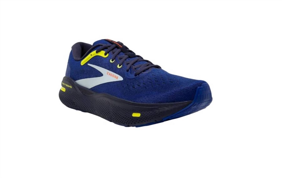 Brooks men's ghost max sneakers in Surf The Web/Peacoat/Sulphur