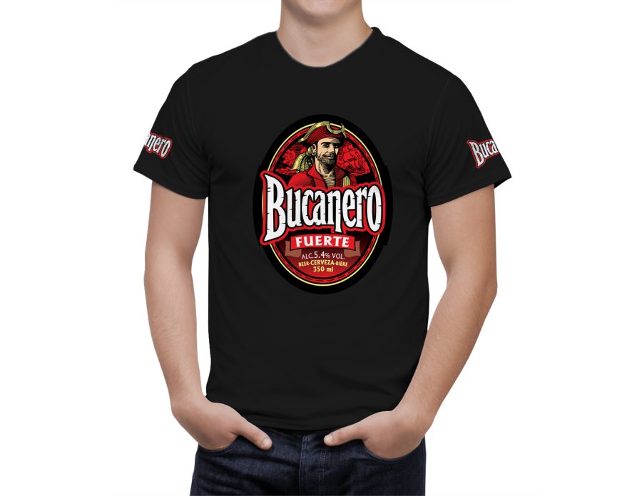 Bucanero Beer Black Logo T-Shirt Beer Shirt Beer Gifts New Fashion