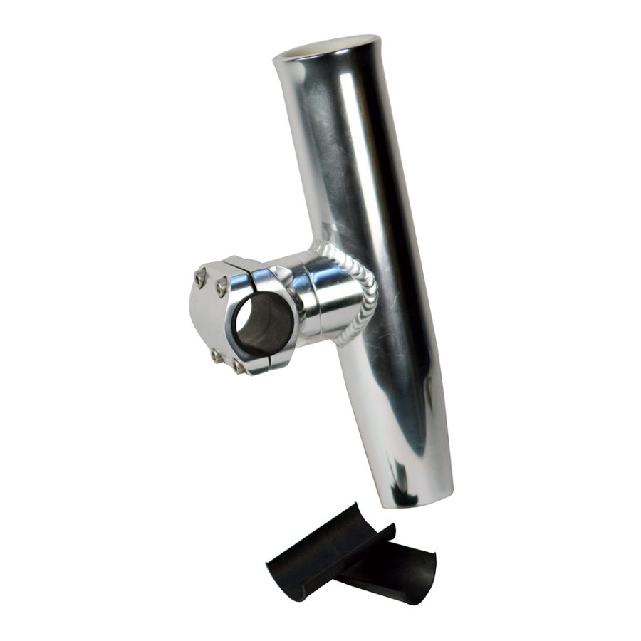 C.E. SMITH 53770 C. E. SMITH ADJUSTABLE MID MOUNT ROD HOLDER ALUMINUM 7/8 INCH OR 1 INCH W/SLEEVE & HEX KEY