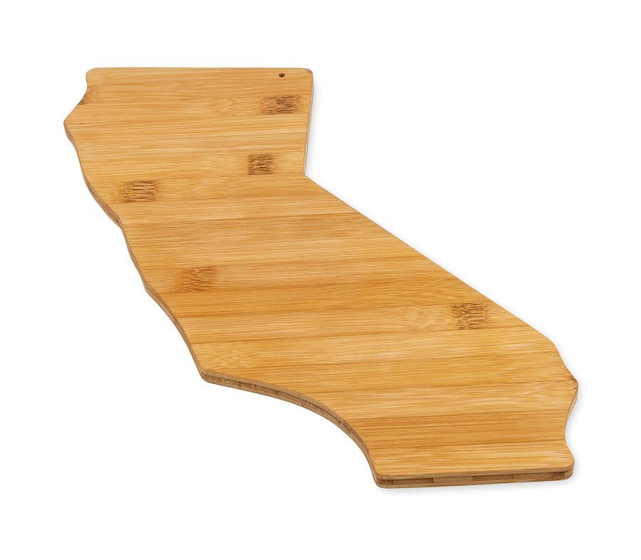 CAMCO 53110 Bamboo Cutting Board, California-shaped - Perfect for Kitchen Use or Wall Decoration - Moisture Resistant