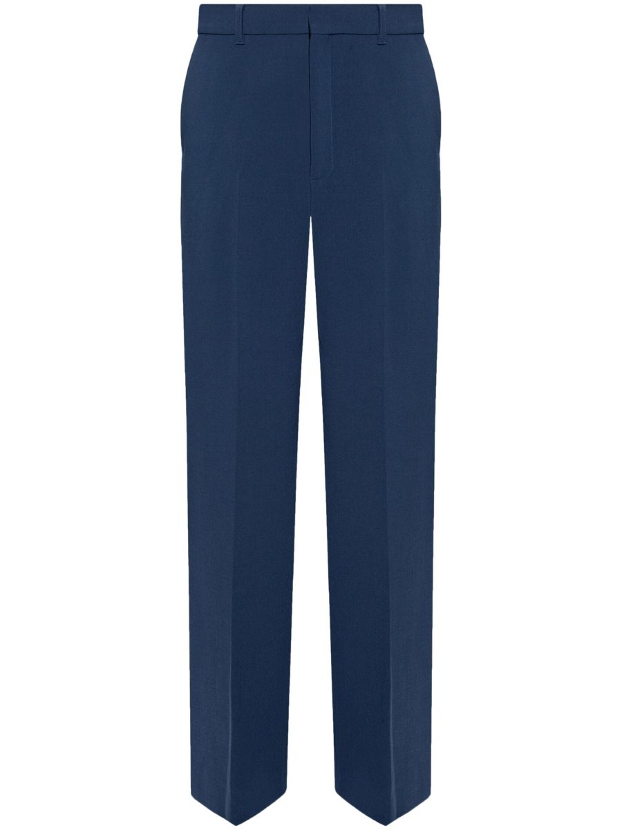 CASABLANCA Virgin Wool Blend Trousers Navy