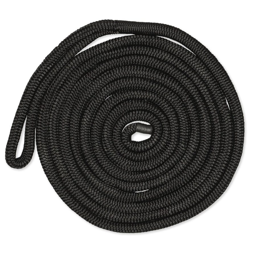 CMP CDL3440BK 3/4IN-40FT DBLBRD CMP DOCKLINE BLK, Double Braided; UV Resistant/ Abrasion Resistant; 3/4 Inch Diameter x 40 Foot Length; Black; Nylon