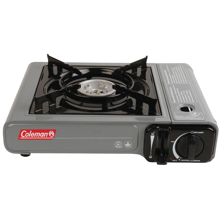 COLEMAN 2000037885 TABLE TOP 1 BURNER BUTANE CAMPING STOVE - GREY