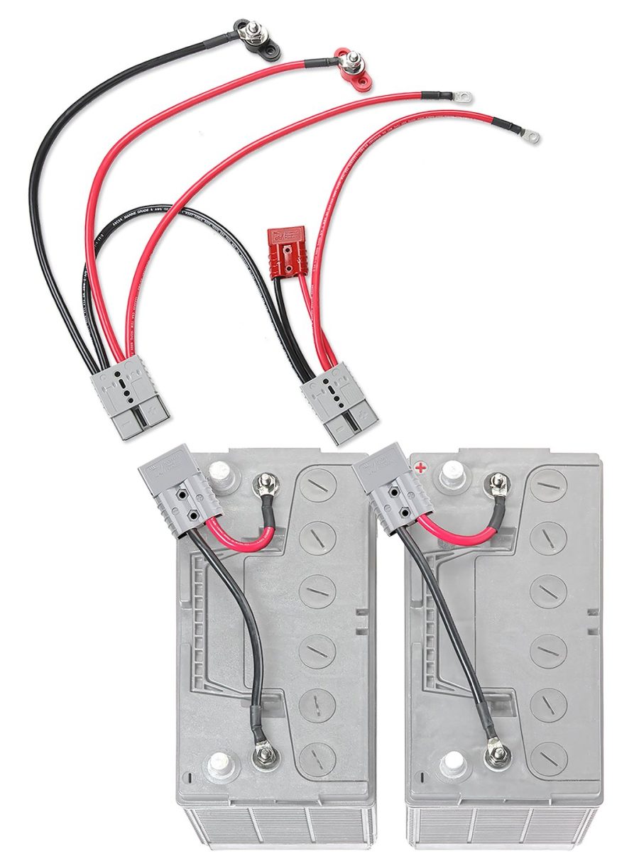 CONNECT-EASE RCE12VBM6IK 6 GAUGE DUAL BATTERY QU, Provides Power Connection To Livewell And Bilge Pump; 6 AWG Wire Leads On Both Ends And 8 AWG Accessories Connector; With Quick Connect Plug For Easy Removal Of Battery After Wiring