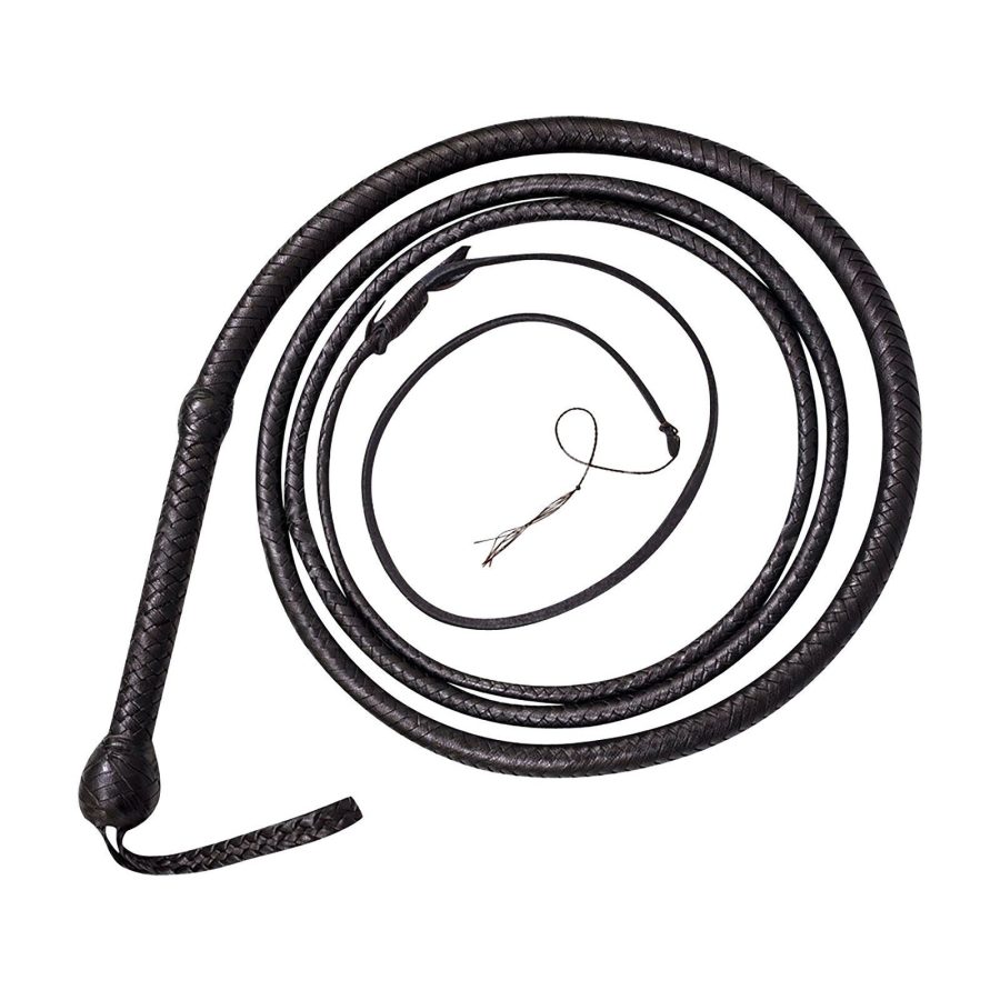 COWHIDE Leather Bull Whip 04 to 16 Feet Long 16 Plaits Indiana Jones Whip