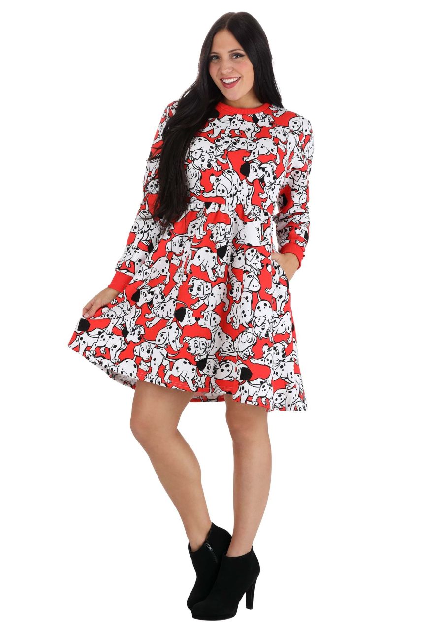 Cakeworthy Women's 101 Dalmatians Sweater Dress