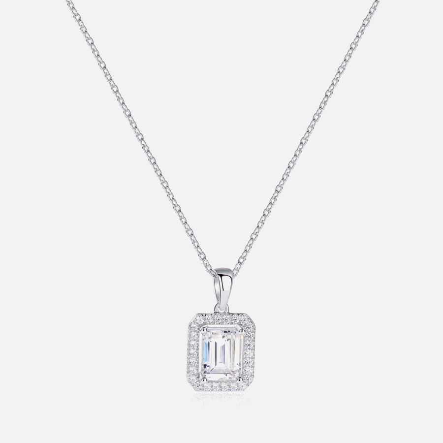 Carat London Eton Borderset Sterling Silver Necklace