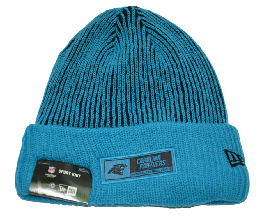 Carolina Panthers New Era NFL Football Tech Sport Knit Cuffed Beanie Winter Hat