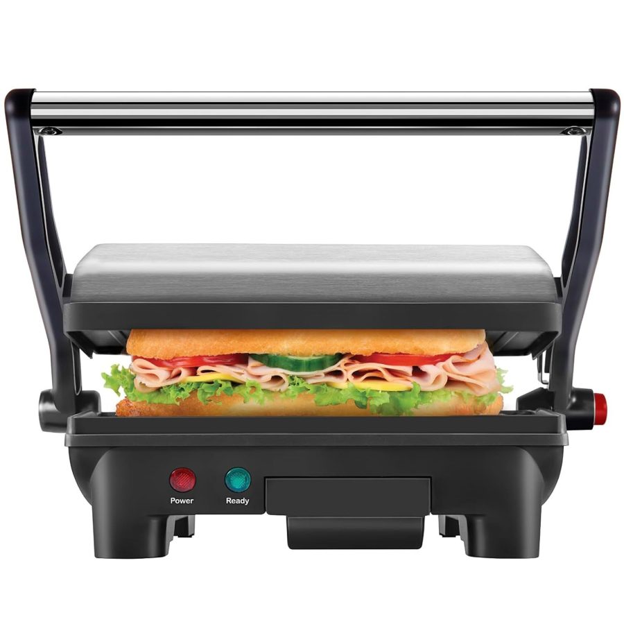 Chefman Electric Panini Press Grill and Gourmet Sandwich Maker w/ Non-Stick Coat