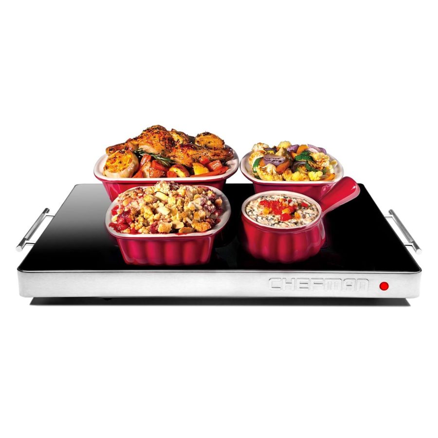 Chefman Electric Warming Tray with Adjustable Temperature Control, Perfect For B