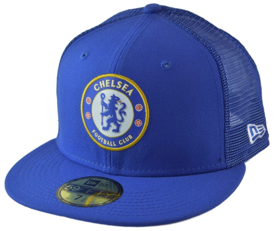 Chelsea FC Premiere League New Era 59FIFTY Fitted Mesh Back Soccer Hat