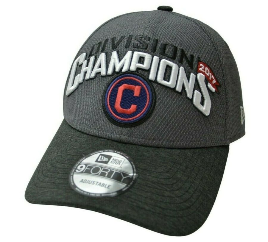 Cleveland Indians New Era 9FORTY MLB Division Champs 2 Tone Gray Adjustable Hat