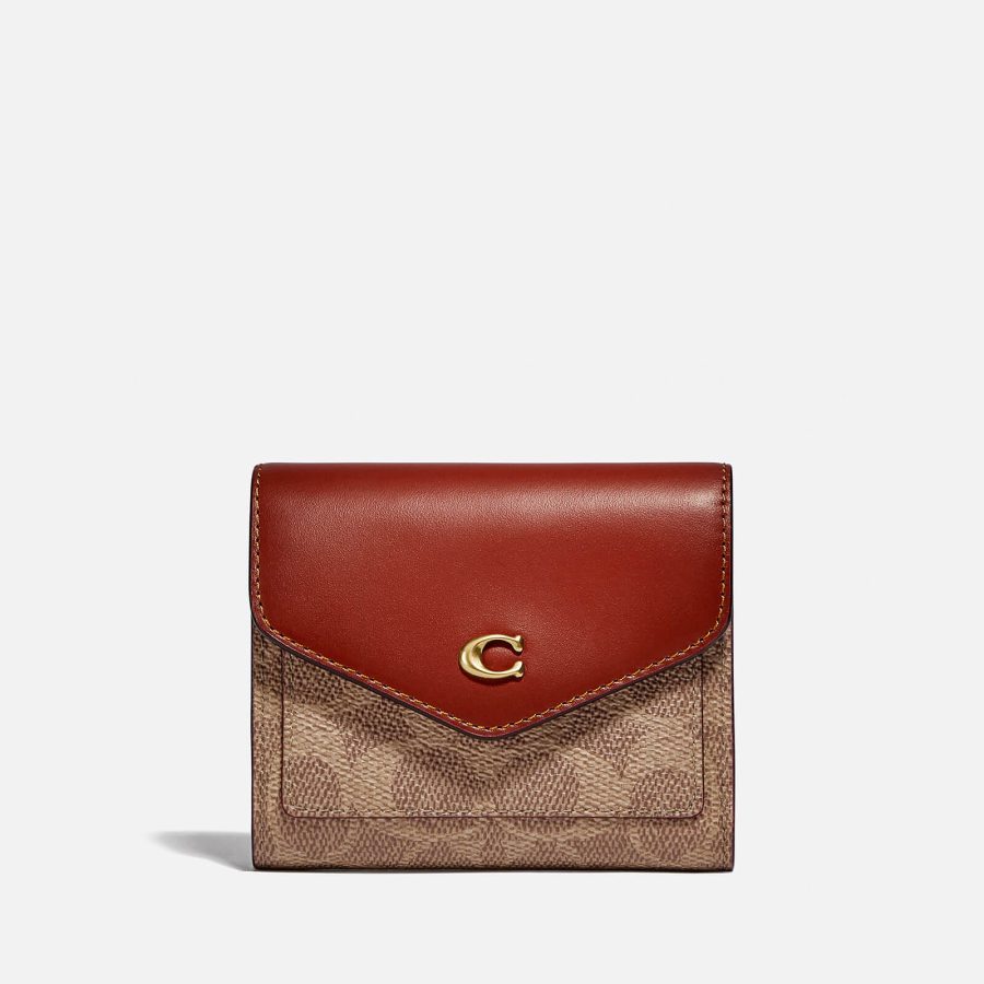 Coach Colorblock Coated Canvas Signature Wallet