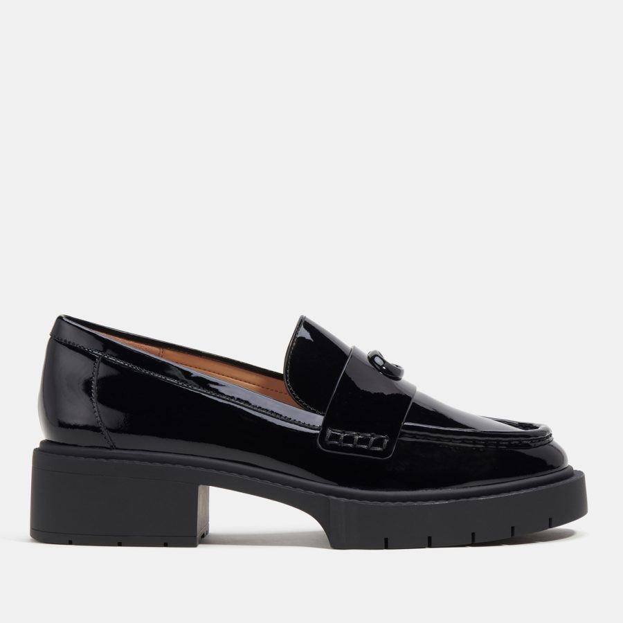 Coach Women's Leah Patent Leather Loafers - UK 4