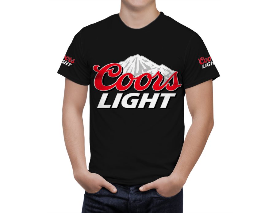 Coors Light Beer Black T-Shirt, High Quality, Gift Beer Shirt