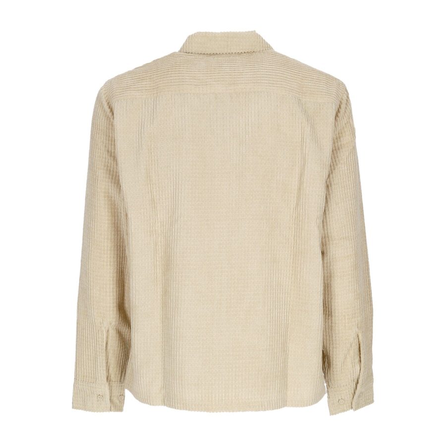 Cornelius Men's Long Sleeve Shirt Zip Shirt Oatmeal