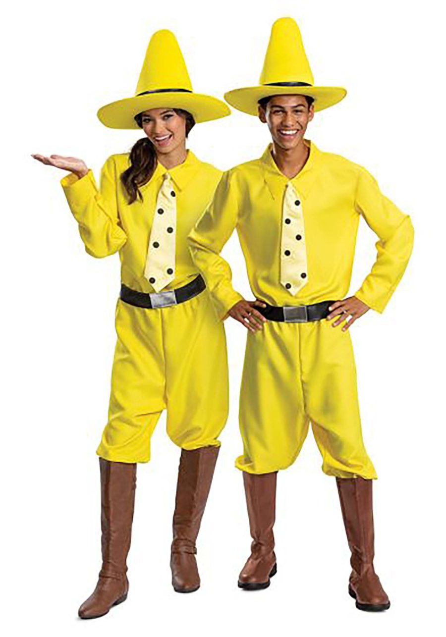 Curious George Adult Person in the Yellow Hat Costume