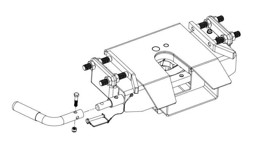 DEMCO 6081 5TH WHEEL DP HEAD ASSEMBL, Double Pivot Head Assembly for Autoslide Series