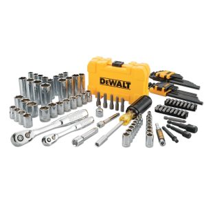 DEWALT Mechanics Tools Kit and Socket Set, 1/4" & 3/8" Drive, SAE, 108-Piece (DW