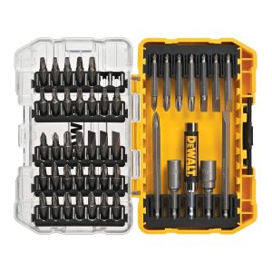 DEWALT Screwdriver Bit Set with Tough Case, 45-Piece (DW2166),Grey/Silver Screwd