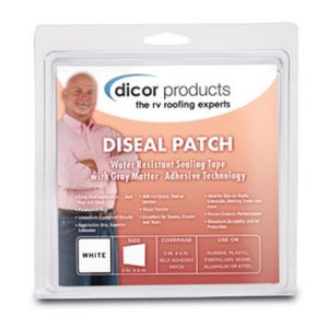 DICOR 522TPO-450-1C 50FT DISEAL TAPE-WHITE, Use To Seal Leaks On RV Roof; Use With EPDM (Ethylene Propylene Diene Monomer) Rubber/ TPO (Thermoplastic Olefin)/ Fiberglass/ Wood/ Plastic/ Steel And Aluminum; TPO (Thermoplastic Olefin) Tape