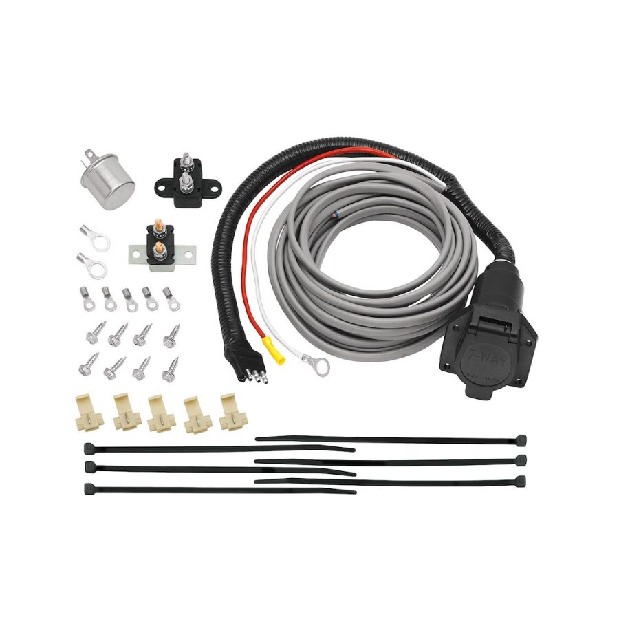 DRAW-TITE 118607 SP 7 WAY BRAKE MATE, Pre-Wired Kit Adapter 7-Way Flat Pin Connector With Brake Control Wiring Installation Kit