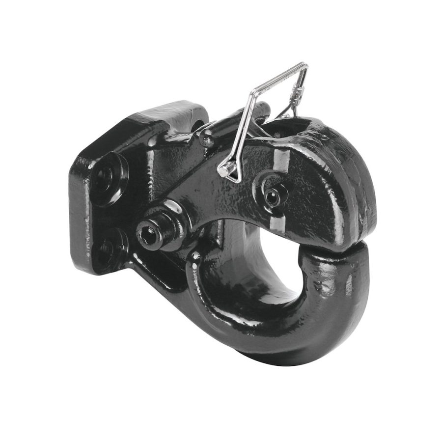 DRAW-TITE 63015 15TON REGULAR PINTLE HOOK, 30000 Pounds Gross Trailer Weight/ 6000 Pound Vertical Load; Black