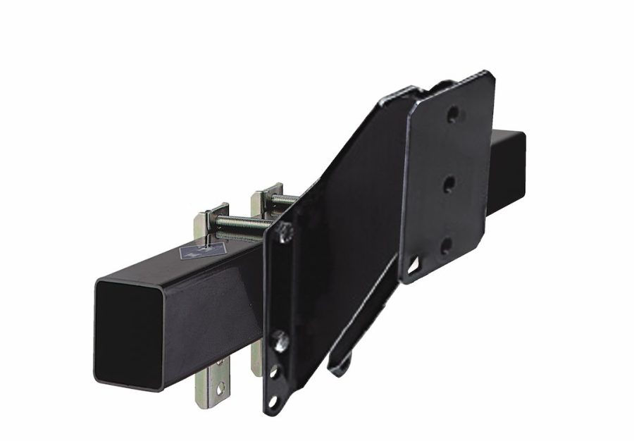 DUTTON 22121 SPARE TIRE BRACKET - PAINTED BLACK, Fits To 3 Inch x 5 Inch Trailer Tongue; 9 To 14 Inch Tire; Powder Coated; Black; Steel; With Mounting Hardware