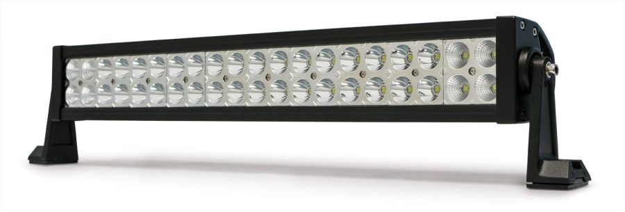 DV8 B20CE120W3W Dual Row LED Light Bar | 20 Inch IP68 Rated Lens | 3W LED Bulbs | Spot/Flood Combo Beam Pattern | Chrome Face Plate | Heat Diversion Technology | BRS Chrome Series