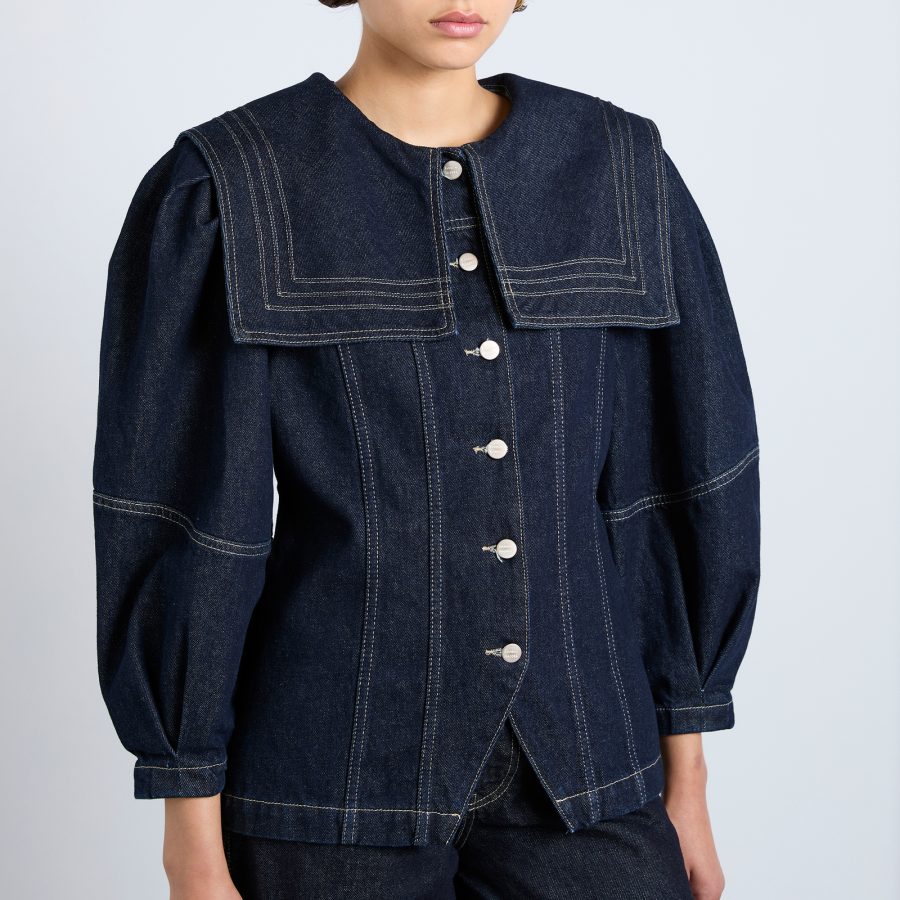 Damson Madder Sailor Denim Jacket - UK 14