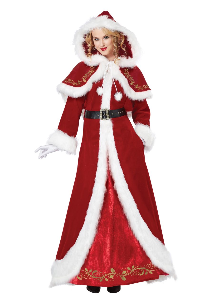 Deluxe Classic Mrs. Claus Costume